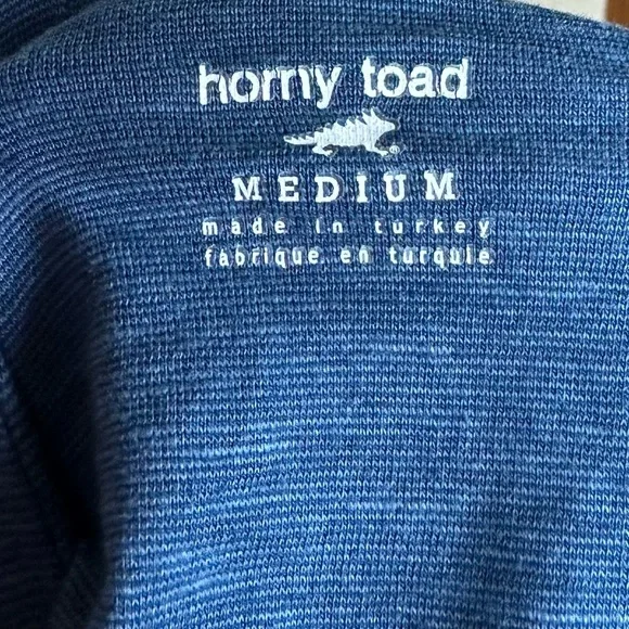 Horny Toad Organic Cotton Blend Scoop Neck Casual Blue Cutout Back Midi Dress M - Picture 6 of 8